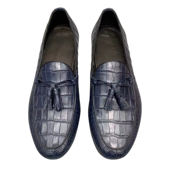 Crocodile Tassel Loafers