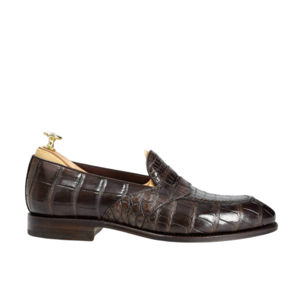 Crocodile Belly Skin Loafers
