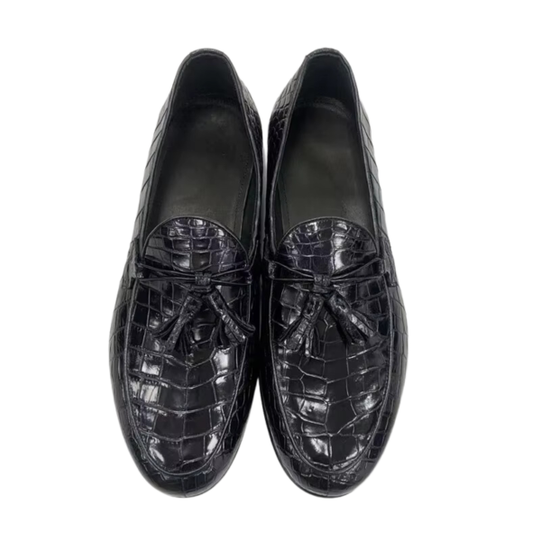Crocodile Tassel Loafers