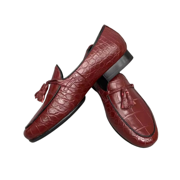 Crocodile Tassel Loafers