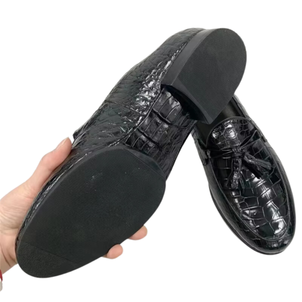 Crocodile Tassel Loafers