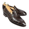 Crocodile Belly Skin Loafers