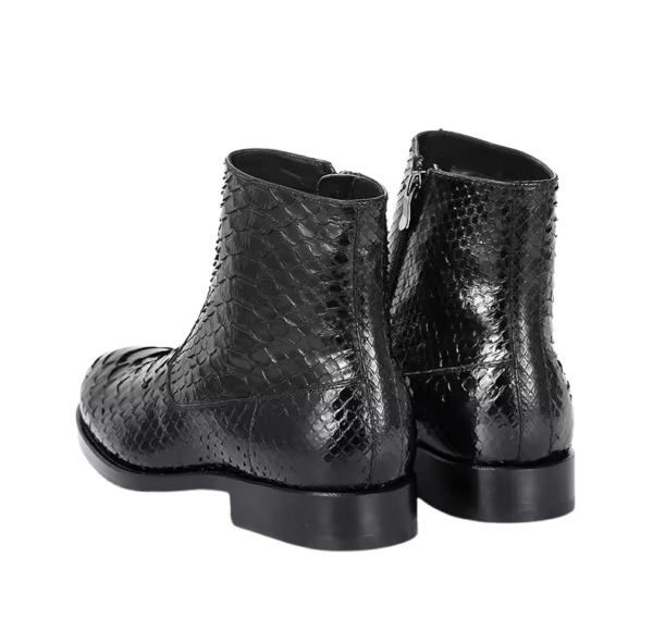 Python Snake Ankle Boots