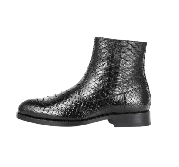 Python Snake Ankle Boots