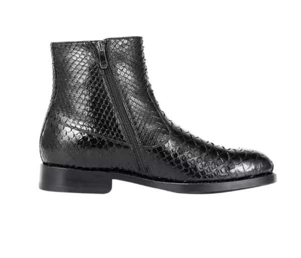 Python Snake Ankle Boots