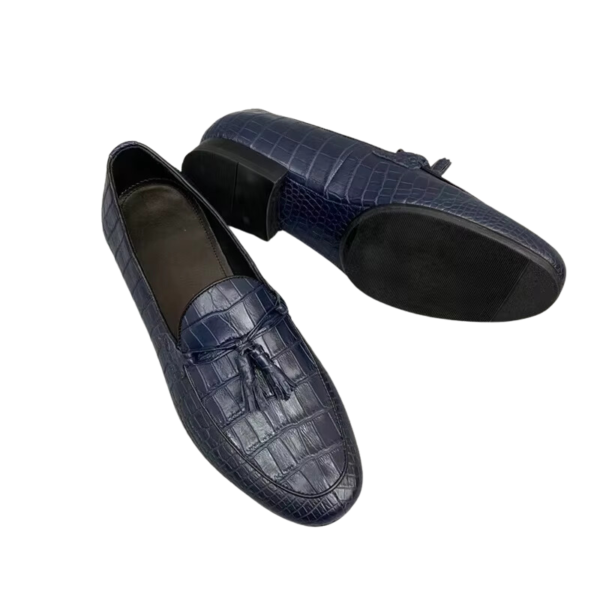 Crocodile Tassel Loafers