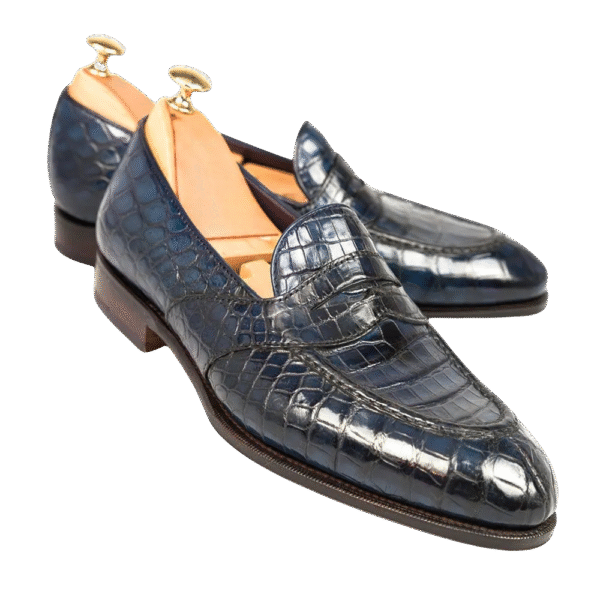 Crocodile Belly Skin Loafers