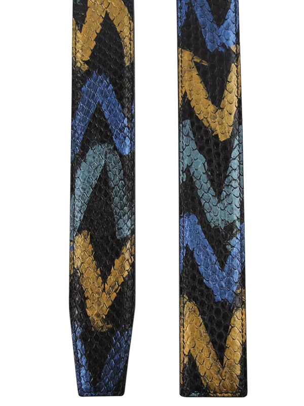 Python Skin Belt Without Buckle