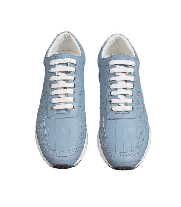 Crocodile Belly Leather Sneakers
