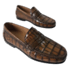 Handpainted Crocodile Leather Loafers