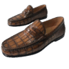 Handpainted Crocodile Leather Loafers