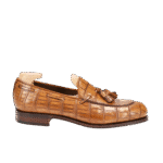 crocodile belly skin tassel loafers-alt3