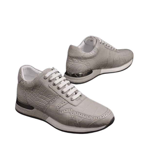 Crocodile Belly Leather Sneakers