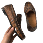 Handpainted Crocodile Leather Loafers