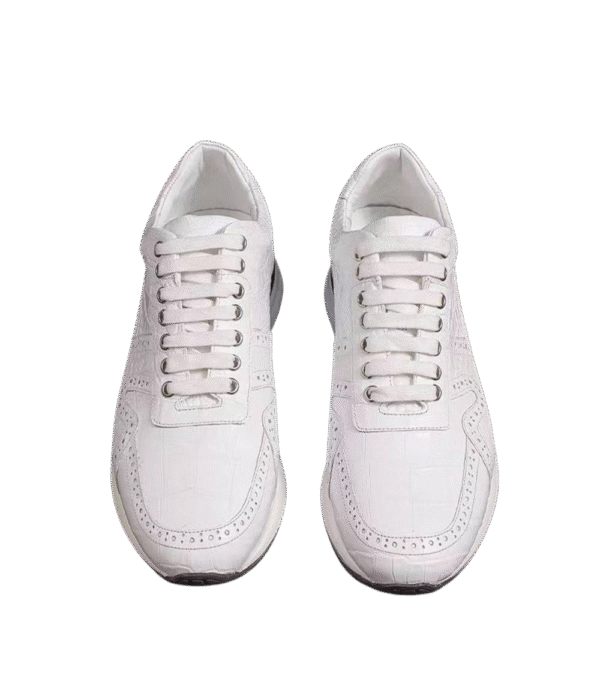 Crocodile Belly Leather Sneakers