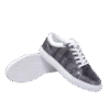 silver crocodile skin sneakers