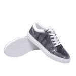silver crocodile skin sneakers-alt4