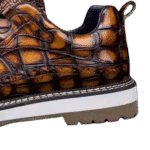 Handpainted Crocodile Skin Brogue Derby Shoes-alt13