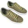 crocodile skin suede sneakers