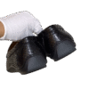 python snake leather loafers