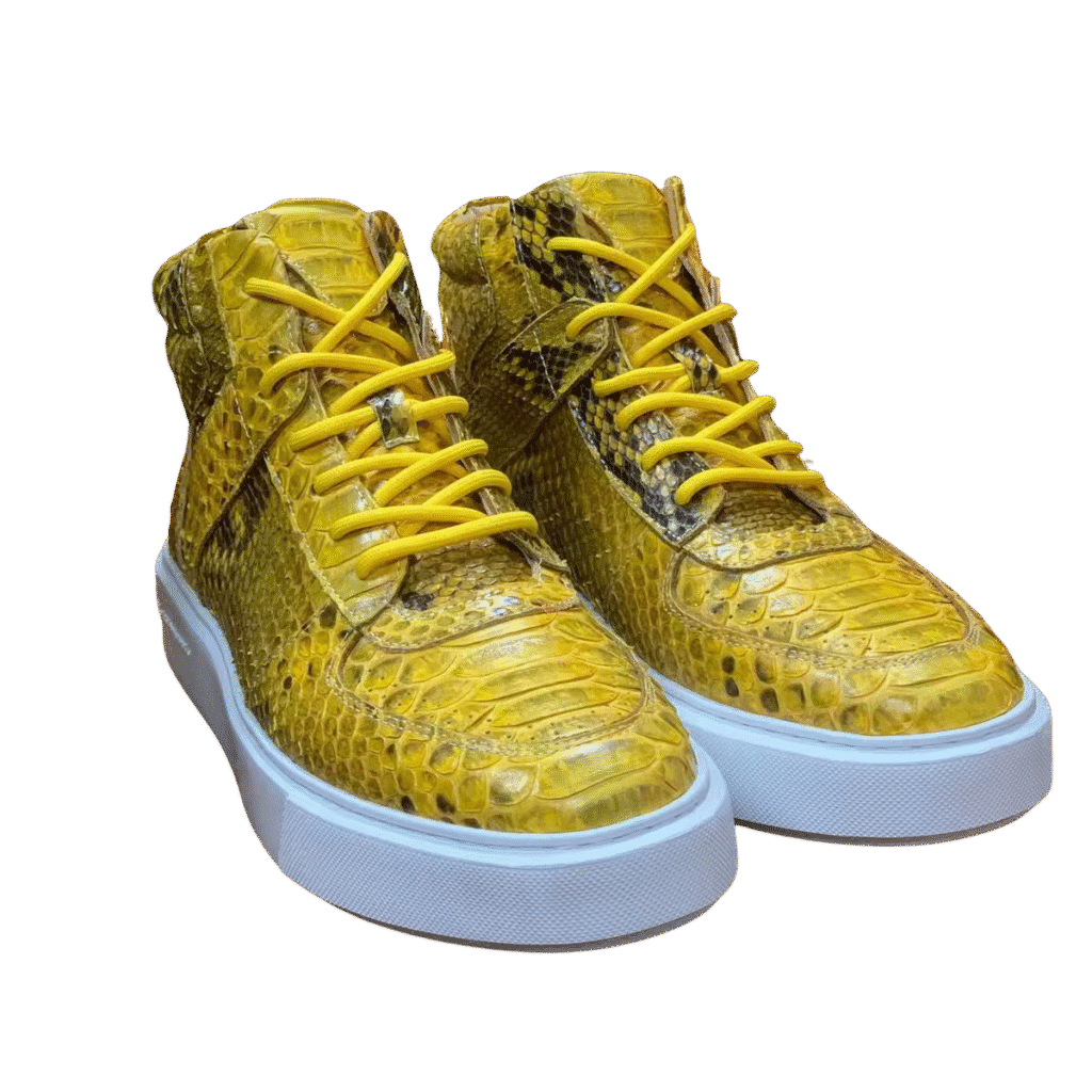 Python Skin High-top Board Sneakers-alt2