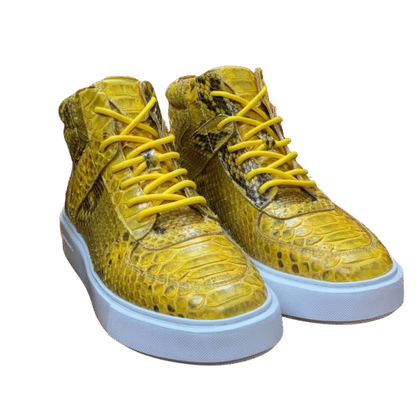 high python snake skin sneakers