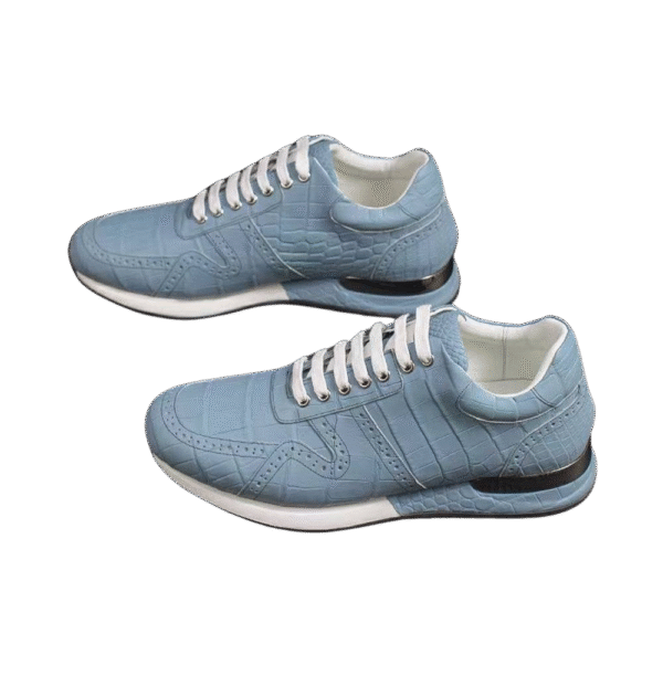 Crocodile Belly Leather Sneakers
