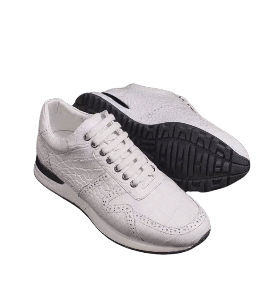 Crocodile Belly Leather Sneakers-alt4