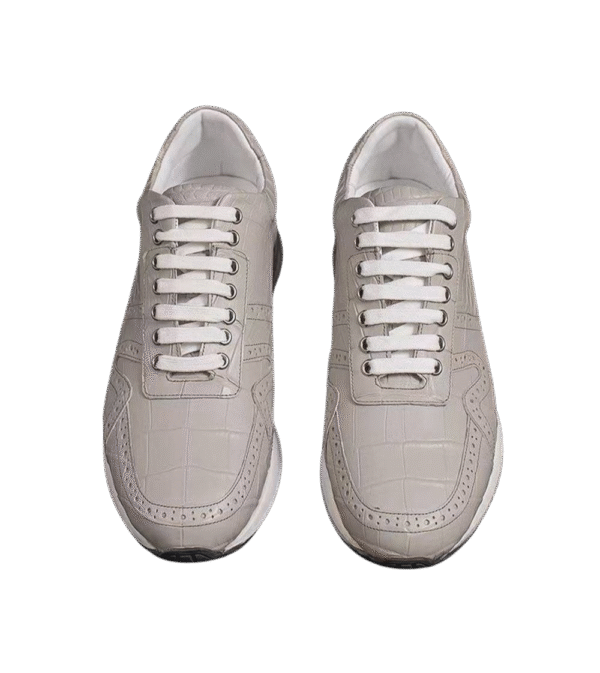 Crocodile Belly Leather Sneakers