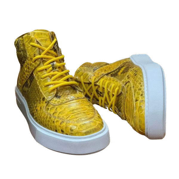 high python snake skin sneakers