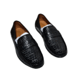 Perforated Crocodile Skin Loafers-alt3