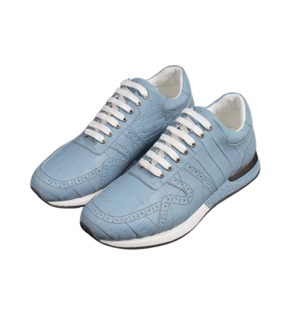 Crocodile Belly Leather Sneakers
