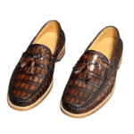 Handpainted Crocodile Skin Loafers-alt9
