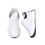 White crocodile skin sneakers-alt5