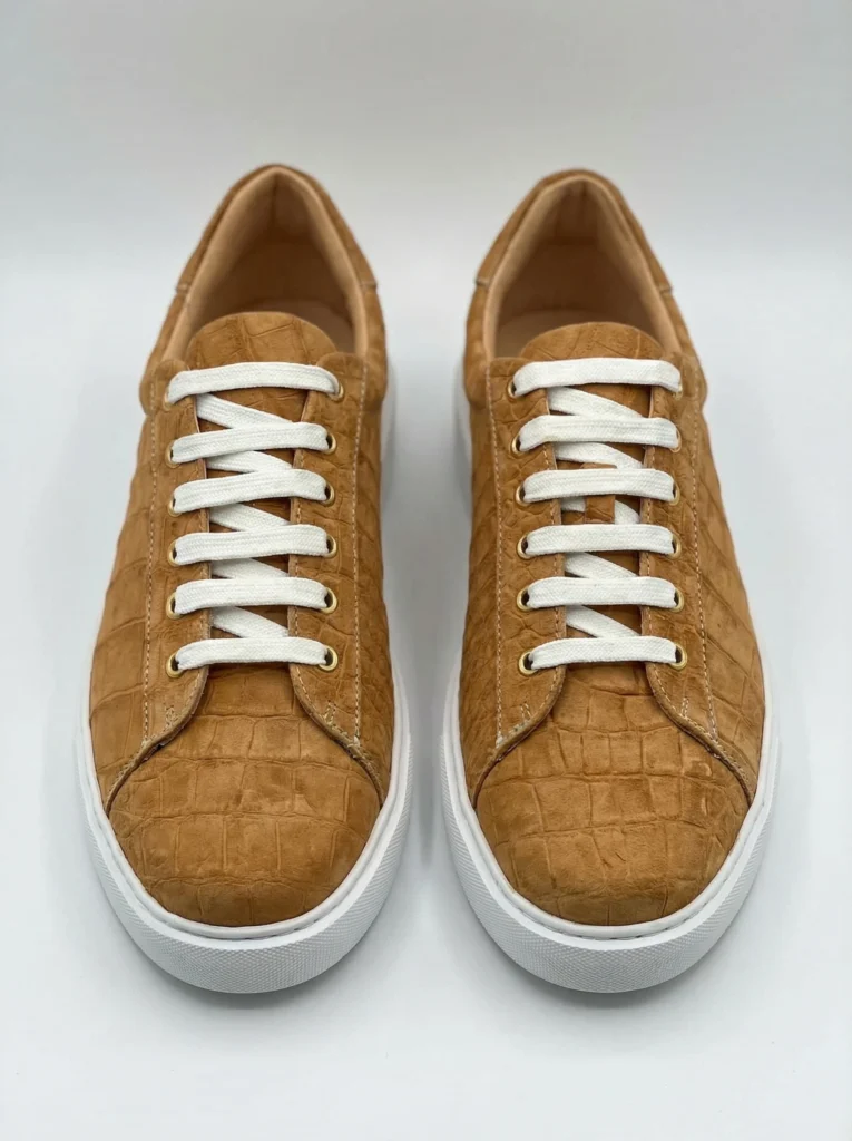 Alligator Skin Suede Sneakers