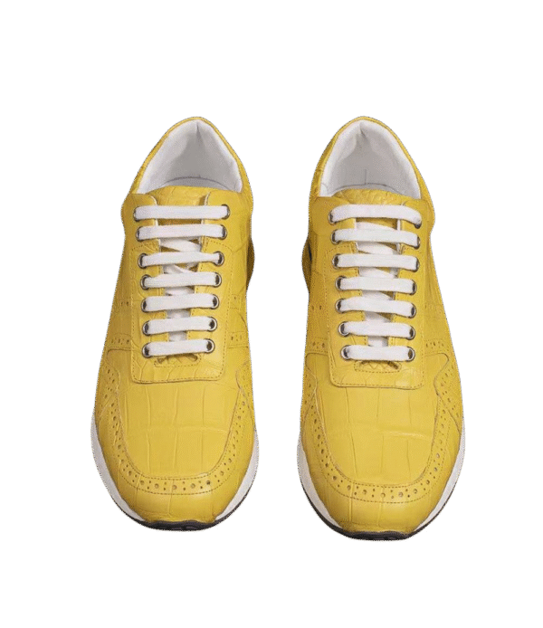 Crocodile Belly Leather Sneakers