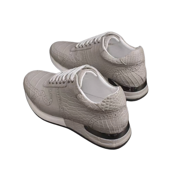 Crocodile Belly Leather Sneakers