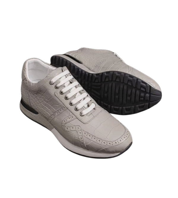 Crocodile Belly Leather Sneakers