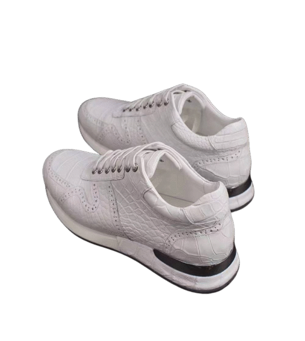 Crocodile Belly Leather Sneakers