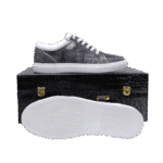 silver crocodile skin sneakers-alt5
