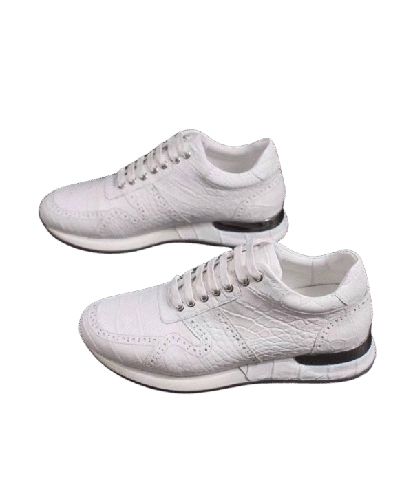 Crocodile Belly Leather Sneakers