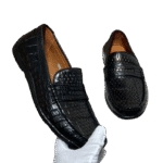 Perforated Crocodile Skin Loafers-alt7