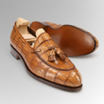 Alligator Leather Tassel Loafers