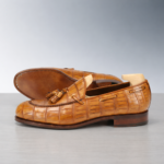 Alligator Leather Tassel Loafers