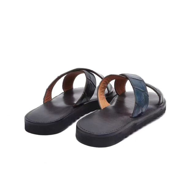 crocodile skin sandals