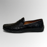 Premium Perforated Alligator Skin Loafers