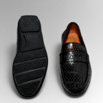 Premium Perforated Alligator Skin Loafers
