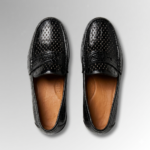 Premium Perforated Alligator Skin Loafers