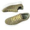 crocodile skin suede sneakers
