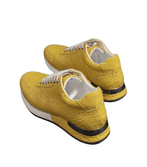 Crocodile Belly Leather Sneakers